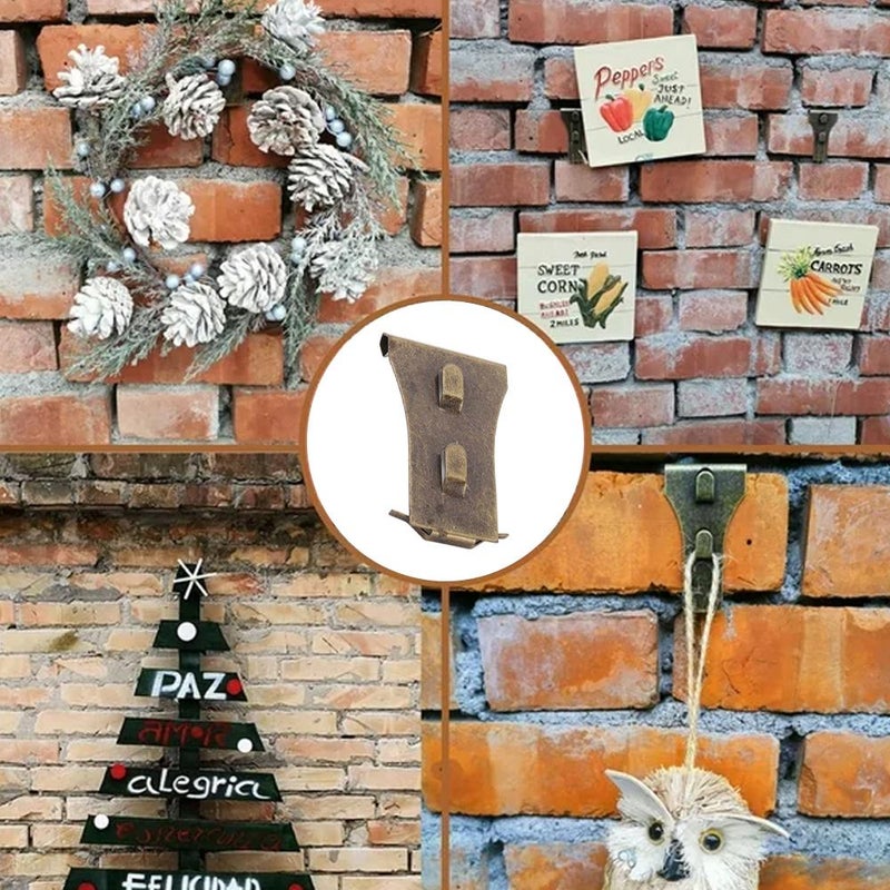 Antique red brick hooks, made of bronze, suitable for heights from 2.25 inches to 2.45 inches. - Image 5