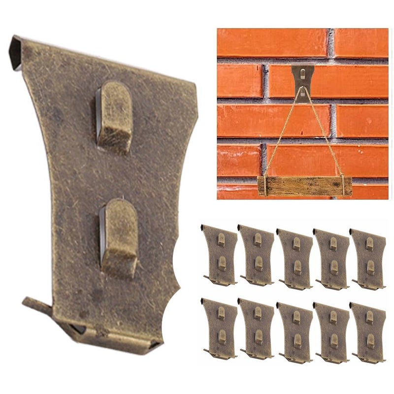 Antique red brick hooks, made of bronze, suitable for heights from 2.25 inches to 2.45 inches. - Image 2