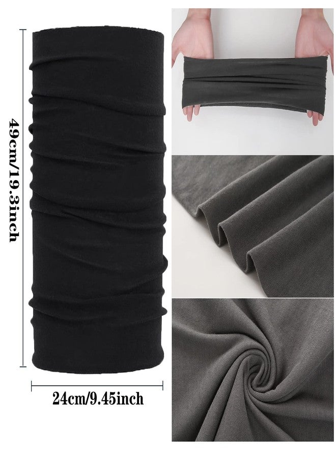 Tergy Neck Gaiters Scarf Head Wrap Headwear Balaclava Face Mask Sun Bandanas for Women Men Running,Cycling,Fishing, 12 Black, One size - Image 2