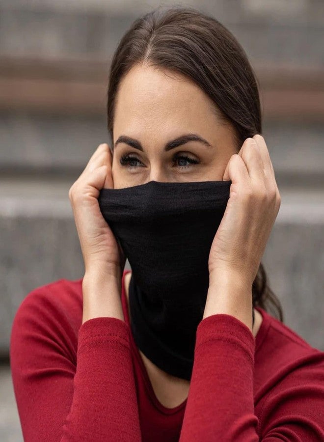 Tergy Neck Gaiters Scarf Head Wrap Headwear Balaclava Face Mask Sun Bandanas for Women Men Running,Cycling,Fishing, 12 Black, One size - Image 3