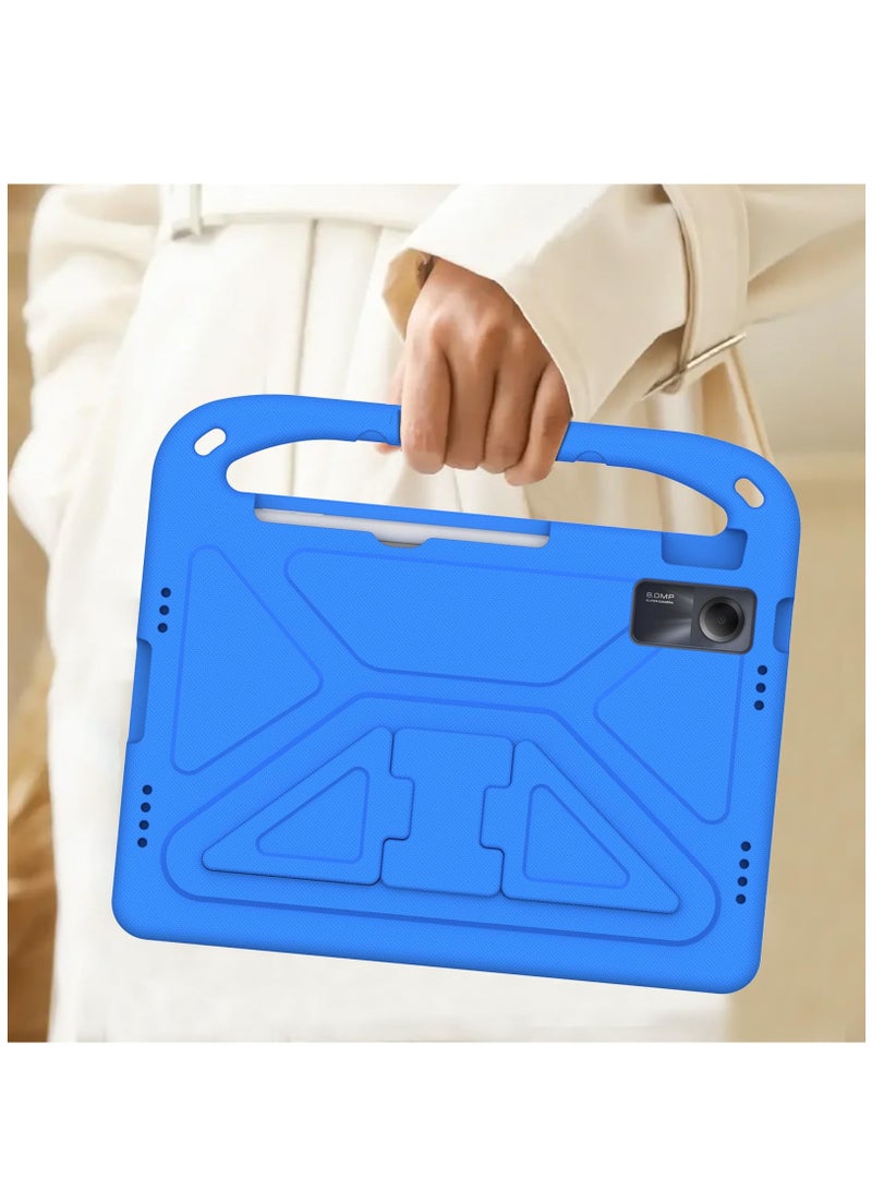 Kids Case For Xiaomi Redmi Pad SE 11" (2023) EVA Foam Lightweight Shockproof Duarable Tablet Cover with Handle Stand Case For Children Firendly (Blue)  - Image 4