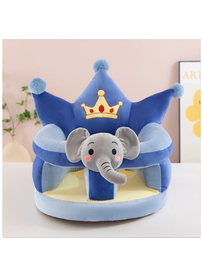 Baby Sofa Learn Sitting Chair, Nursery Sit Support Plush Seat, Soft Hugging Pillow Cushion, Infant Floor Seats, Non-slip Armchair, Cartoon Animal Design, Gift for Kids Boys Girls - Image 1