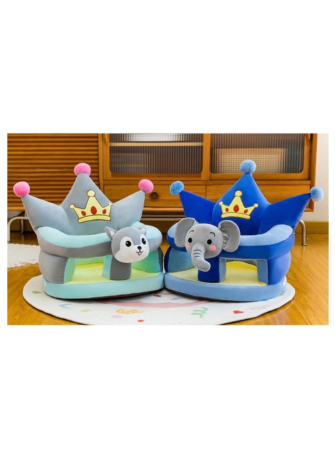 Baby Sofa Learn Sitting Chair, Nursery Sit Support Plush Seat, Soft Hugging Pillow Cushion, Infant Floor Seats, Non-slip Armchair, Cartoon Animal Design, Gift for Kids Boys Girls - Image 4