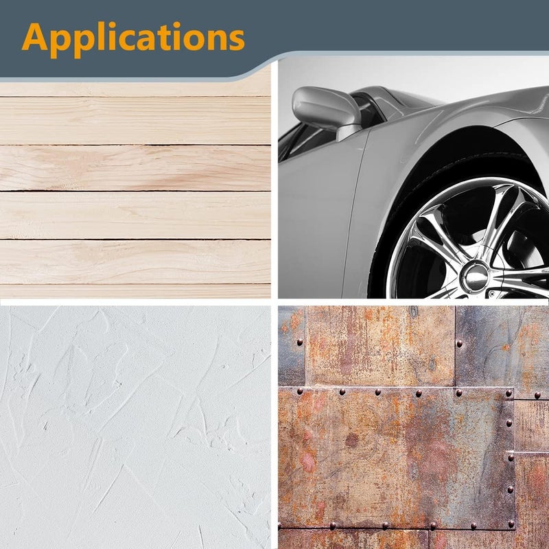 POWERTEC كتلة صنفرة يدوية لأعمال النجارة أداة صنفرة من رغوة EVA للاستخدام مع قرص صنفرة 5 بوصة، كتلة صنفرة لهيكل السيارة، الفن، الحرف، الجدران الجافة، الخشب، استعادة الأثاث (71724) - Image 5