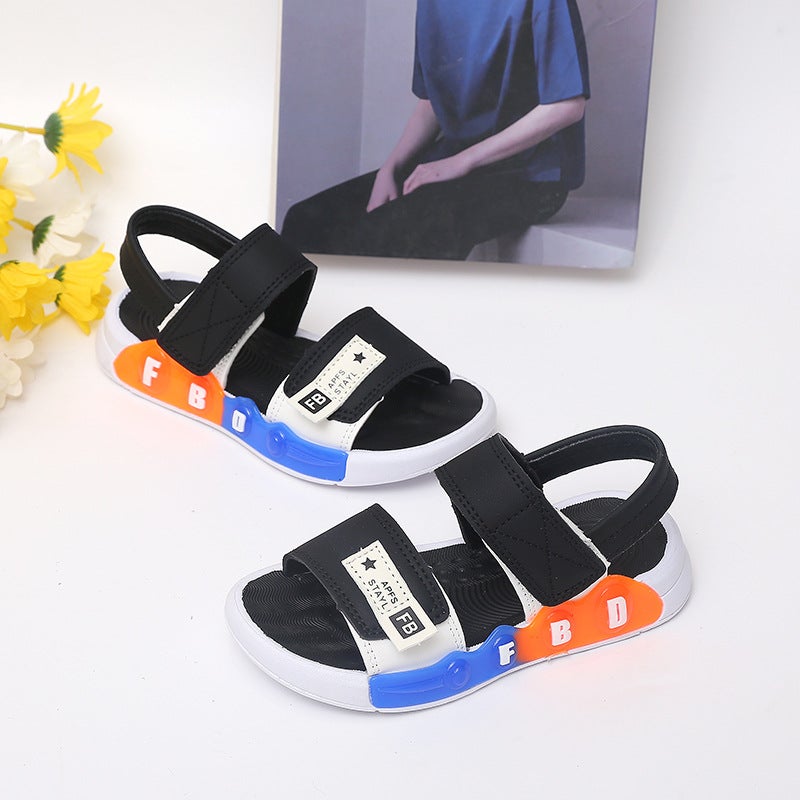 And Retail Sandals 2024 Children'S Sandals Beach Shoes Baby Hollow Open Toe Casual Shoes - Image 4