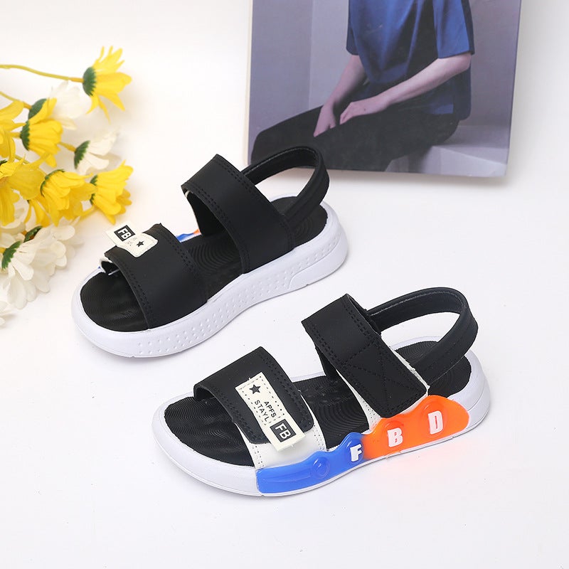 And Retail Sandals 2024 Children'S Sandals Beach Shoes Baby Hollow Open Toe Casual Shoes - Image 3