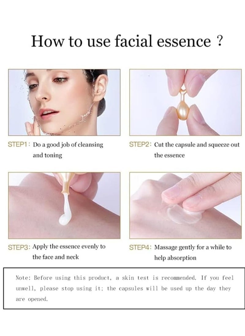 YZKMSKIN - Nourishing Anti-Aging Night Serum, Vitamin E Face Serum for Dark Spots, Wrinkle Reduction & Skin Brightening, Face Serum for Women 30PCS - Image 1