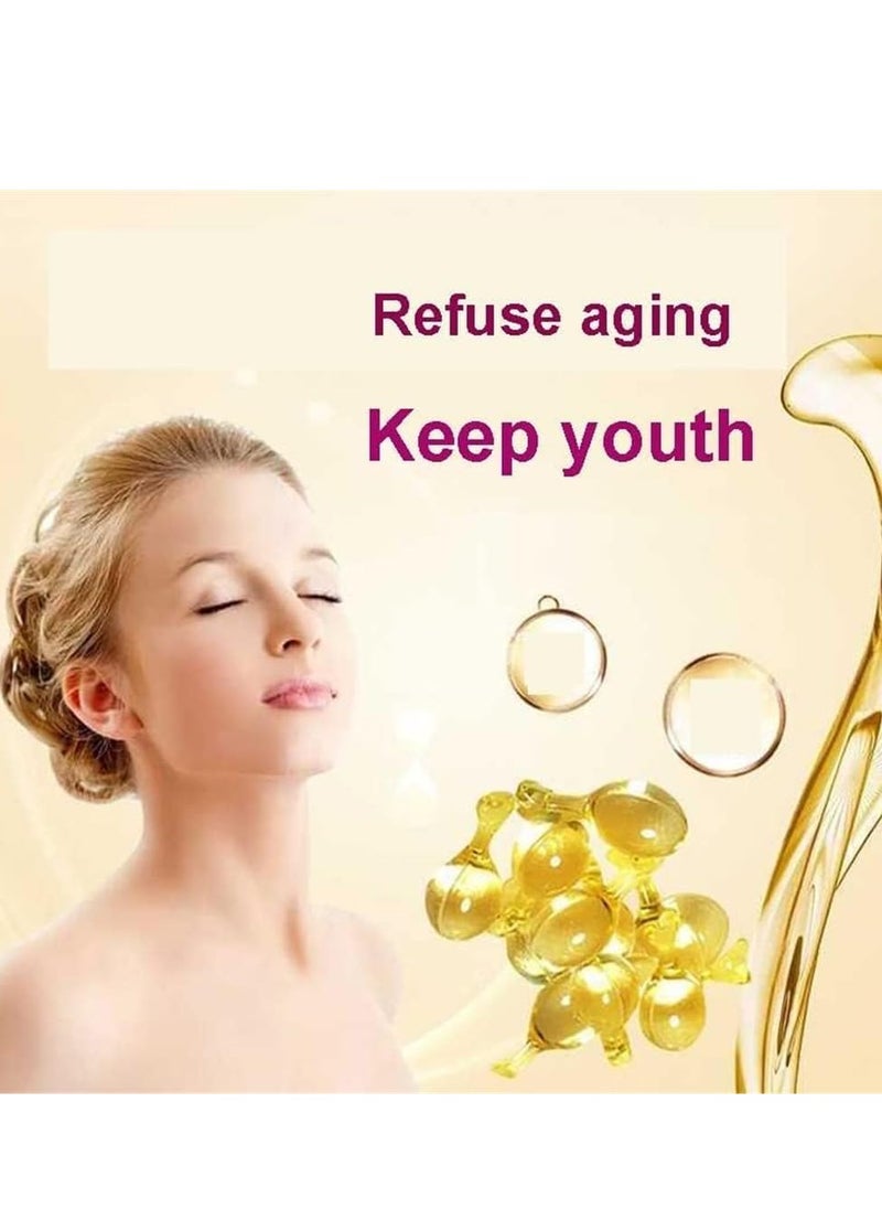 YZKMSKIN - Nourishing Anti-Aging Night Serum, Vitamin E Face Serum for Dark Spots, Wrinkle Reduction & Skin Brightening, Face Serum for Women 30PCS - Image 1