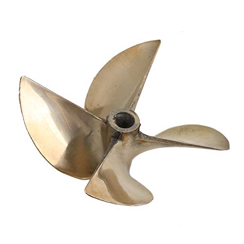 Mxfans 4 Leaves Dia 67mm P17 RC Boat Aluminum Alloy Propeller with 14 Shaft - Image 1