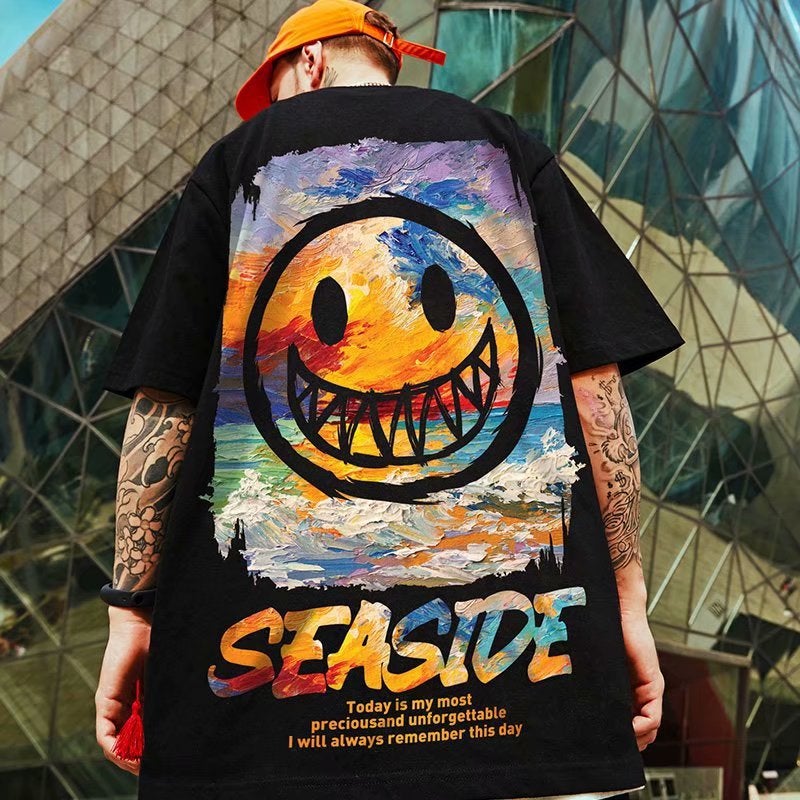 National Trend Short-Sleeved T-Shirts for Men and Women Chinese Style Fat Loose T-Shirts 2021 Summer Trendy Brand Large Size Half-Sleeved Tops - Image 3