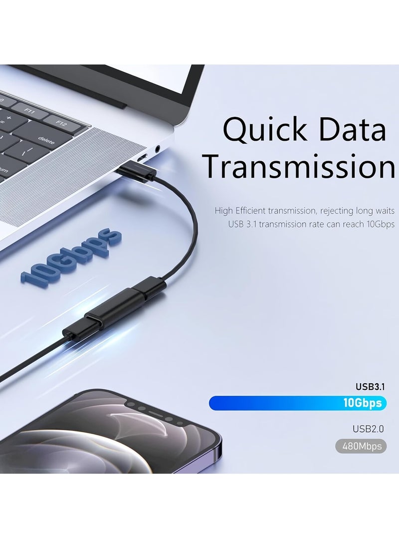 Generic - USB C Type C Female to Female 10Gbps USB C Extension Cable Support Charging and Data Transfer for New MacBook iPad Pro Samsung - Image 1