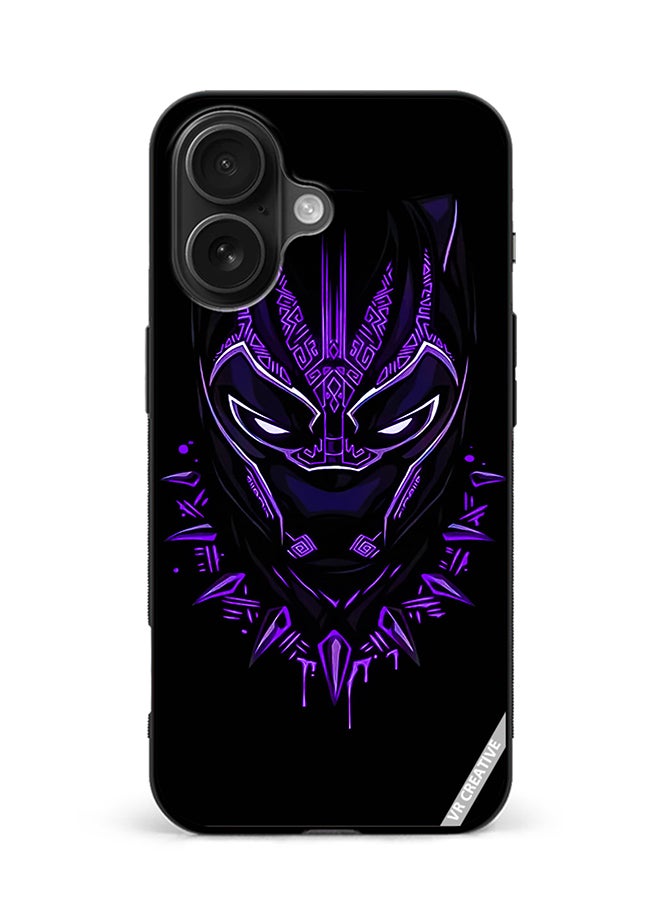 VR CREATIVE Protective Case Cover For Apple iPhone 16 Black Panther Design Multicolour