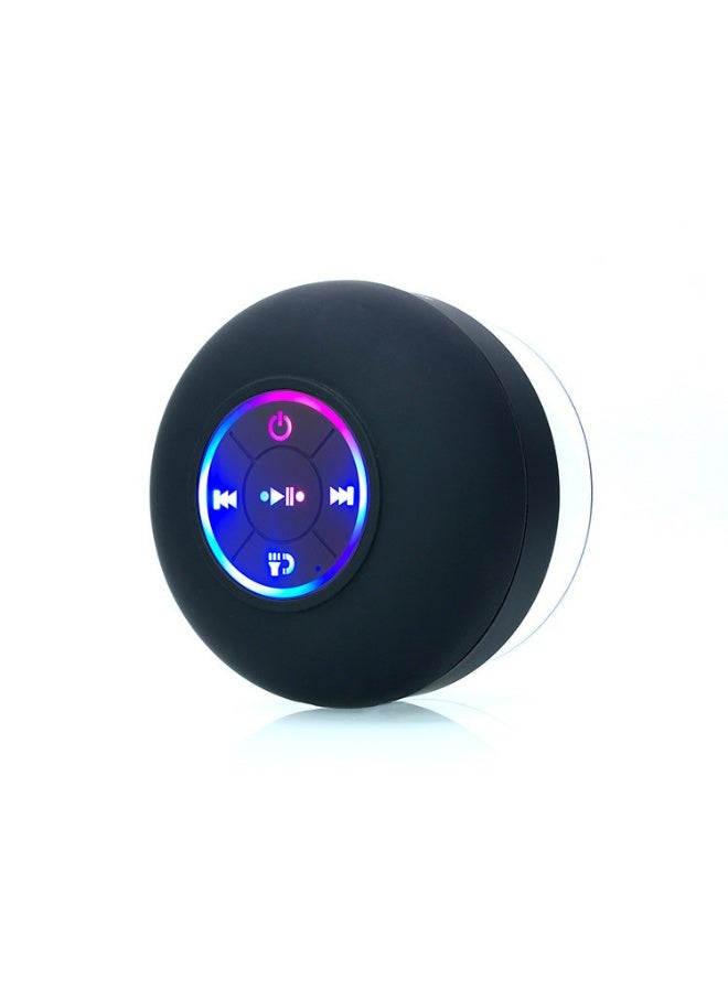 NIBEMINENT Bathroom Suction Cup Waterproof Bluetooth Speaker Portable Home Outdoor Led Dazzling Light Emitting Small Speaker  - Image 2