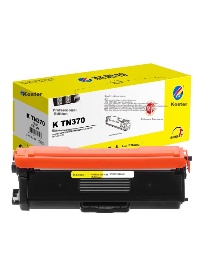 Kst K Tn370 Toner Cartridge, Black (compatible With Brother Dcp-9055cdn/hl 2500 Pages Professional Versio - Image 1