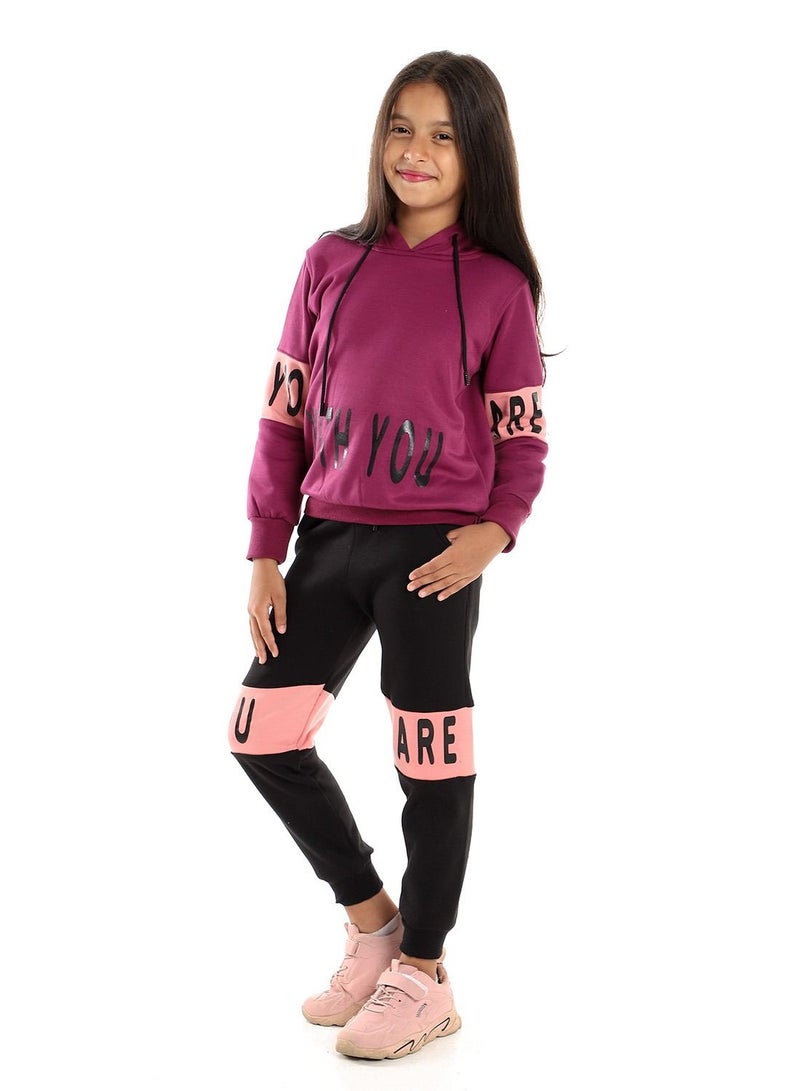 Caesar Printed Girls Training Suit - Image 2