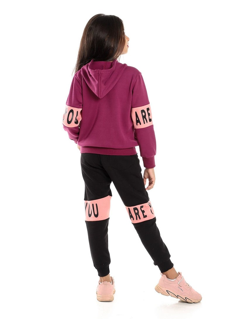Caesar Printed Girls Training Suit - Image 3