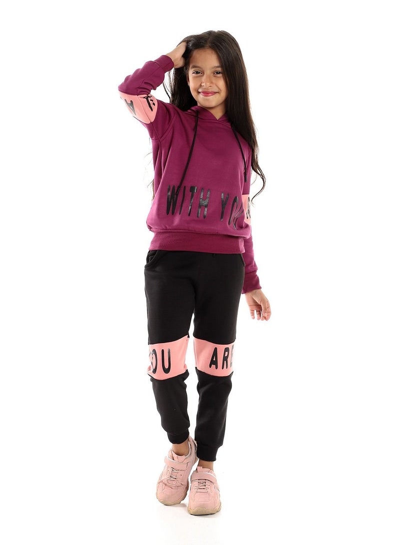 Caesar Printed Girls Training Suit - Image 1