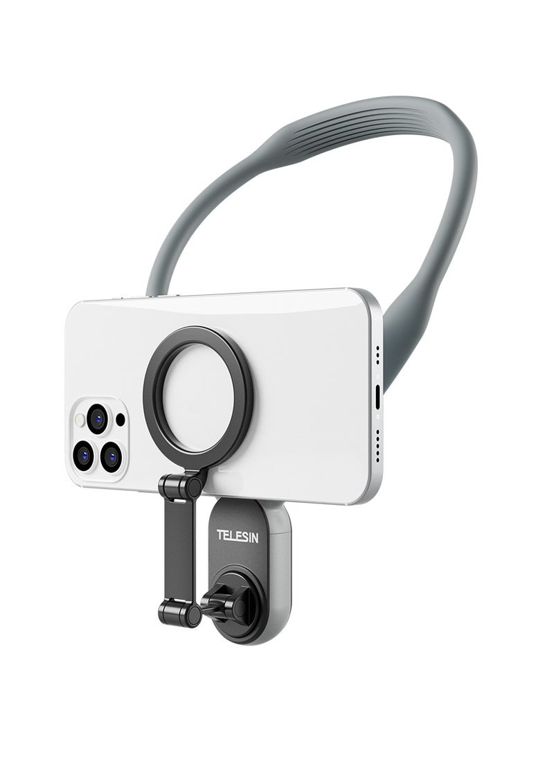 ELTRAZONE Smartphone Magnetic Neck Holder – Adjustable Smartphone Mount for Vlogging, Filming, Hands-Free Recording, Comfortable Wearable Design for Easy Content Creation  - Image 1