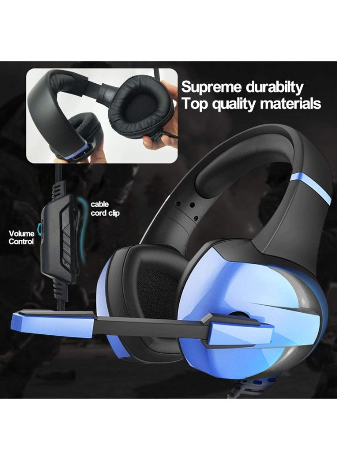 Beexcellent GM7 Gaming Headset - 50MM Drivers - Inline Volume Controll - LED Lighting - Image 4