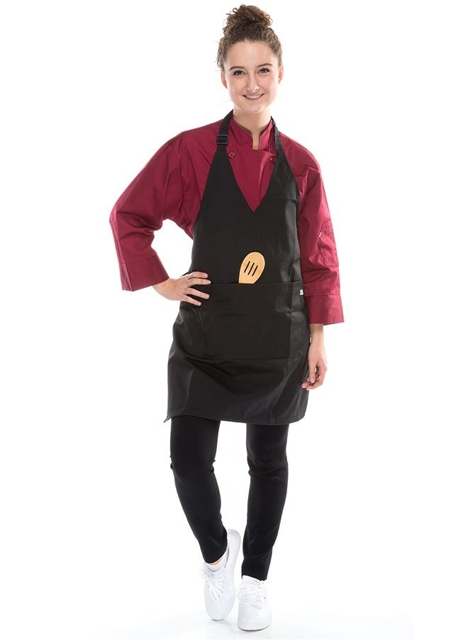 Meridian Meridian Classic V-Neck Apron - Timeless elegance for chefs and home cooks. Premium quality, stylish design, adjustable fit. Elevate your cooking on Noon!  - Image 1