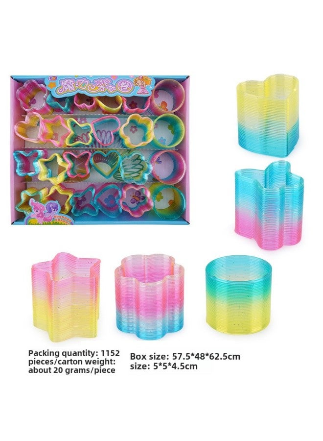 Small Size Special-shaped Glitter Transparent Rainbow Circle 24 Tablets/box Hot Toy Polygon Rainbow Circle Wholesale-Color:Small Size Special-shaped Rainbow Circle (random Mixed Style)-Specifications:Default  - Image 1