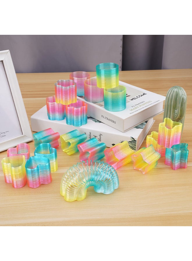 Small Size Special-shaped Glitter Transparent Rainbow Circle 24 Tablets/box Hot Toy Polygon Rainbow Circle Wholesale-Color:Small Size Special-shaped Rainbow Circle (random Mixed Style)-Specifications:Default  - Image 4
