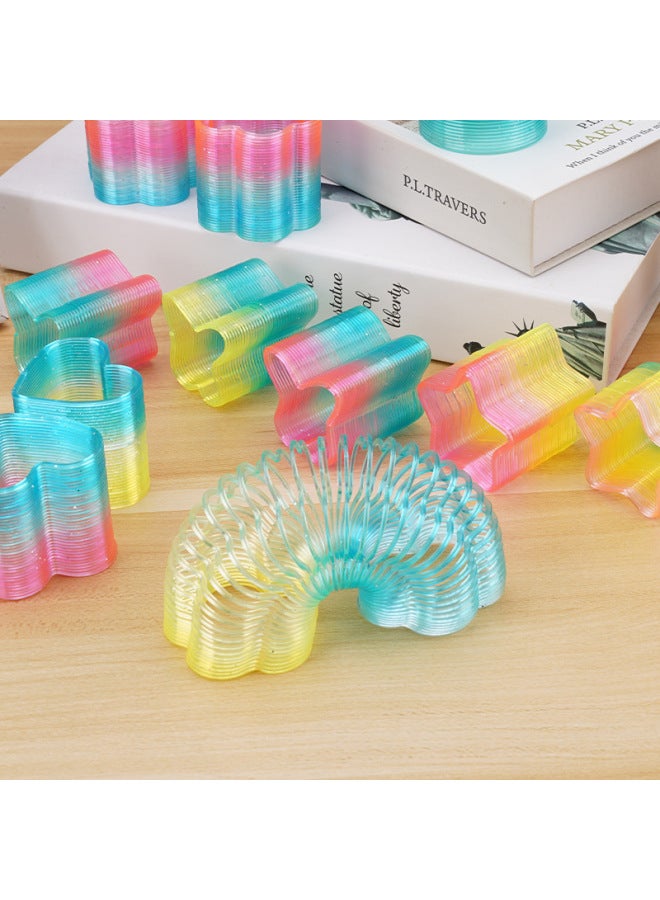 Small Size Special-shaped Glitter Transparent Rainbow Circle 24 Tablets/box Hot Toy Polygon Rainbow Circle Wholesale-Color:Small Size Special-shaped Rainbow Circle (random Mixed Style)-Specifications:Default  - Image 3