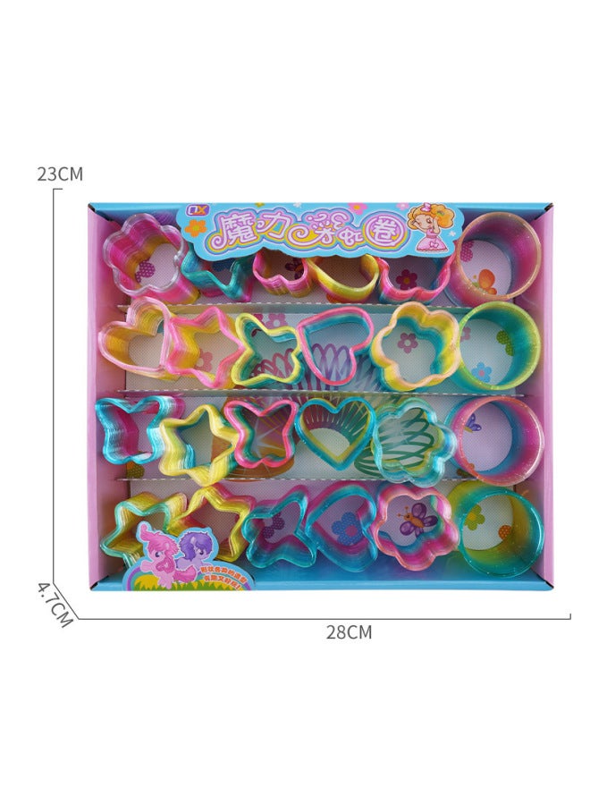 Small Size Special-shaped Glitter Transparent Rainbow Circle 24 Tablets/box Hot Toy Polygon Rainbow Circle Wholesale-Color:Small Size Special-shaped Rainbow Circle (random Mixed Style)-Specifications:Default  - Image 5