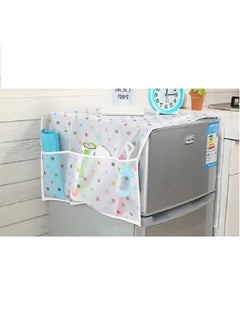 NIBEMINENT Dot Print Waterproof Refrigerator Cover White 10x5x10centimeter  - Image 2