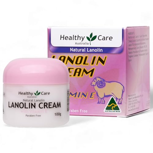 Healthy Care Natural Lanolin & Vitamin E Cream 100g (Made in Australia) - Image 1