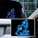 Iprokiu High Intensity Reflective Baby on Board Car Decal Cartoon Cute Elephant Kids on Board Car Sticker Waterproof Safety Warning Decal Baby in Car Sticker Blue - Image 2