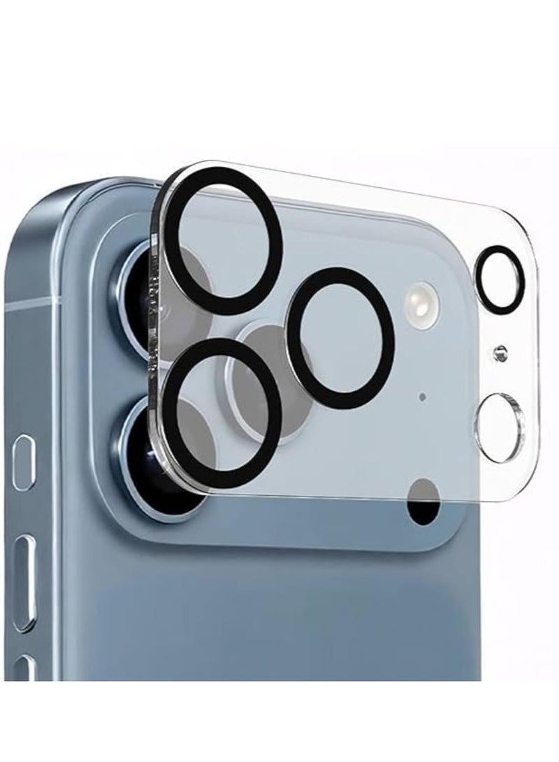 Line iPhone 17 Pro Max Tempered Glass Camera Protector, 1 Pack 9H Hardness Anti-Scratch Lens Protective Glass, HD Clear Rear Camera Protection -Transparent - Image 1