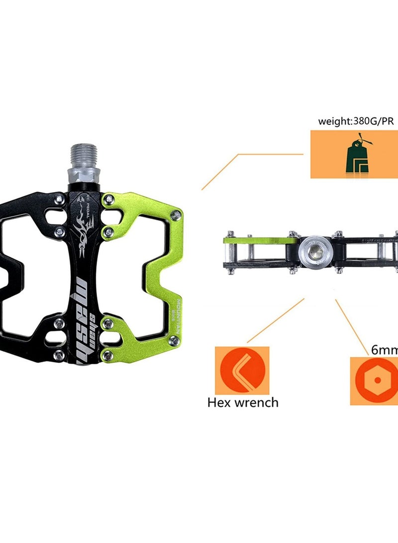 Y&D MTB Pedals Parallel Bike 9/16" Lightweight Road Aluminum Sealed Bearings - Image 4