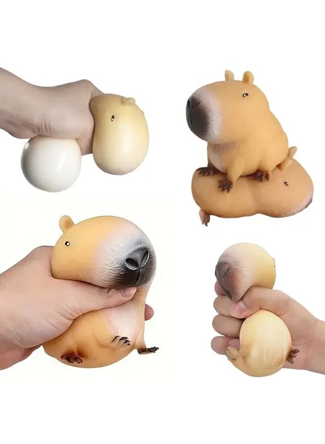 Capybara Squeeze Toy Quick Rebound Rubber Prank Gift For Parties Birthday - Image 1