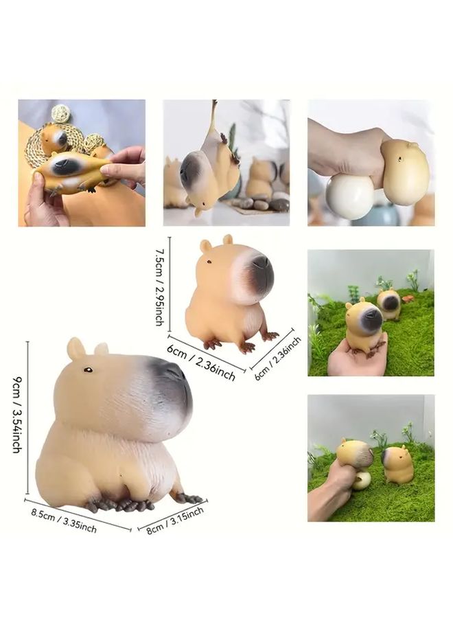 Capybara Squeeze Toy Quick Rebound Rubber Prank Gift For Parties Birthday - Image 2