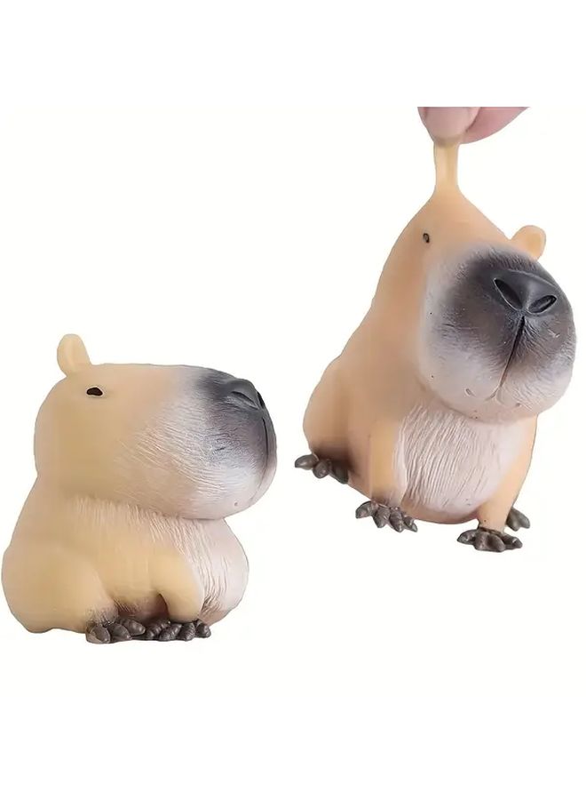 Capybara Squeeze Toy Quick Rebound Rubber Prank Gift For Parties Birthday - Image 5