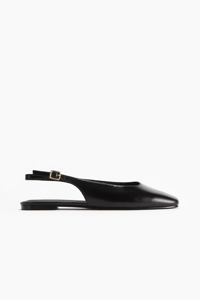 H&M Leather slingbacks