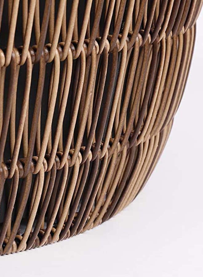 Suncoast Quin Outdoor Round Pot Planters (S)-Brown  - Image 3