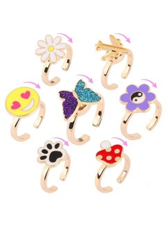 7Pcs Fidget Rings For Anxiety Butterfly Flower Stainless Steel Spinner Ring Set For Teen Girls Mood Rings Stress Relieving Wide Rings Set - pzsku/ZA0707BC88A933D62021FZ/45/_/1688624269/2698a8df-7548-4128-b08a-712ae91c7bd1