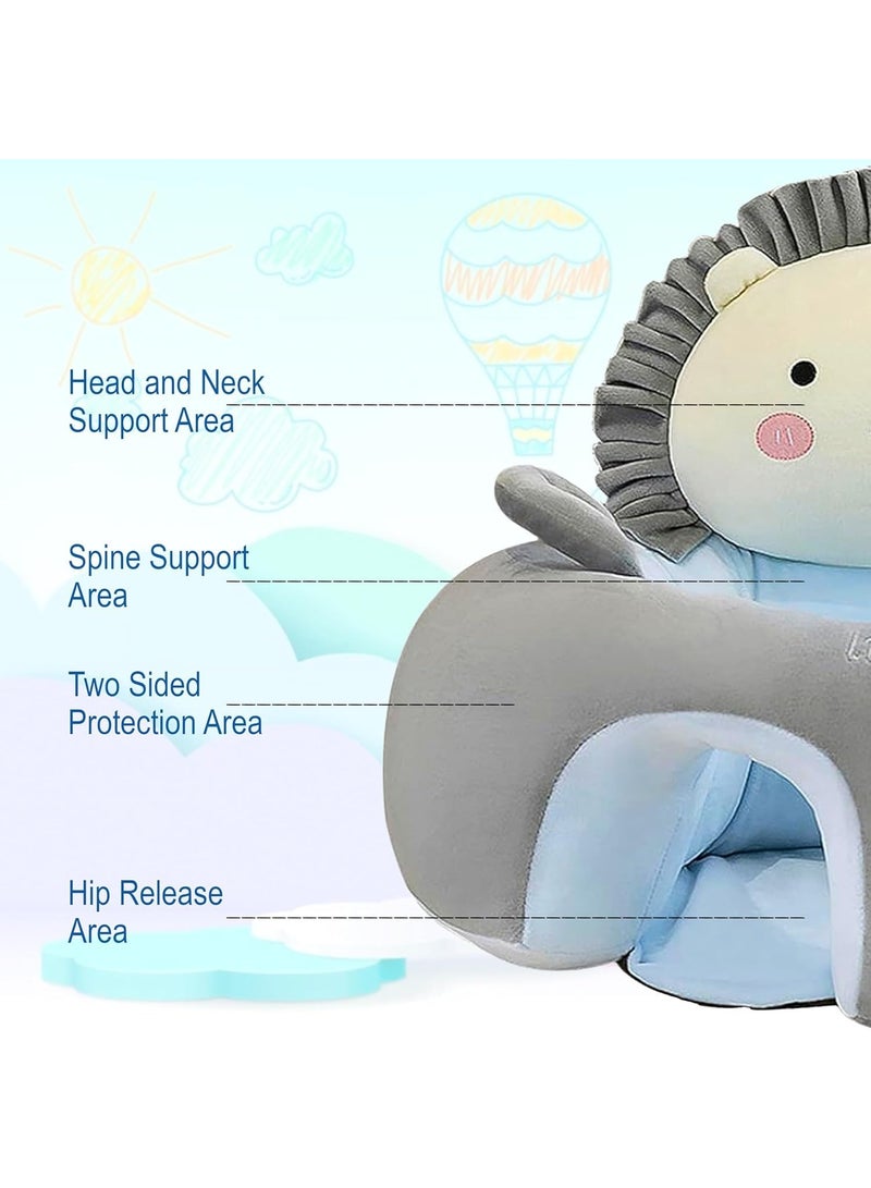 XiuWoo Baby Seat Chair Children's Plush Chair Sofa Chair for Children's Room Baby Seat Aid Support Seat Learning Sitting Safety Seat Cushion Cuddly Toy Animal Children's Chair Plush Toys Toddler Furniture - Image 4