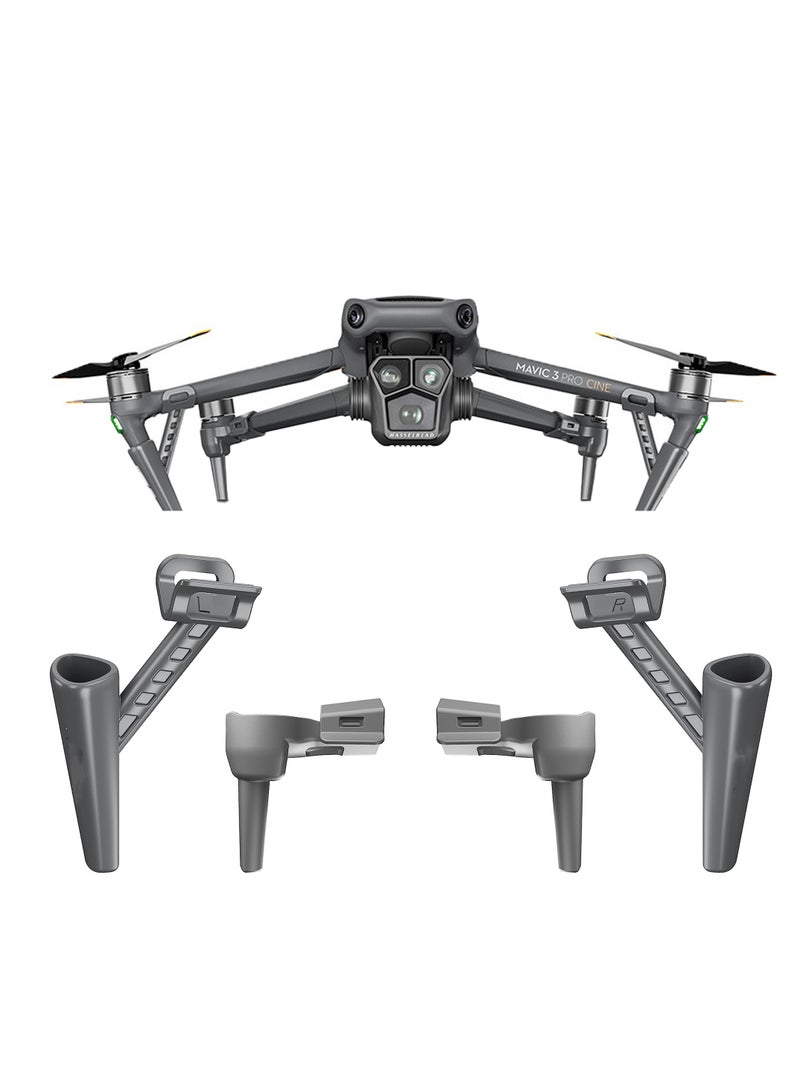 SYOSI Mavic 3 Pro Landing Gear Extended Leg Support Stand Support Protector Holder for DJI Mavic 3 Pro Accessories Stable Quick-release Height Increase 30mm Lightweight Only 25.5g Black - Image 1