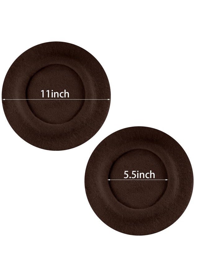 mifengda Classic Beret Hats for Women French Beret Hats Painter Artist Costume Cap for Women Girls Men Kids, Coffee, One size - Image 2