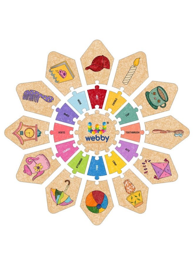 Webby Things Around Us - Star Jigsaw Puzzle, Montessori Early Educational Pre School Puzzle Toy for 2+ Years Kid (25 Pcs) - Image 2