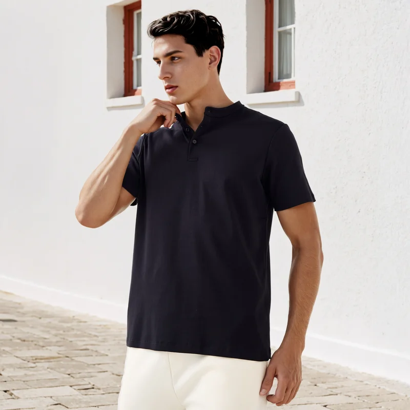 Splash FAV Regular Fit Henley Neck T-shirt