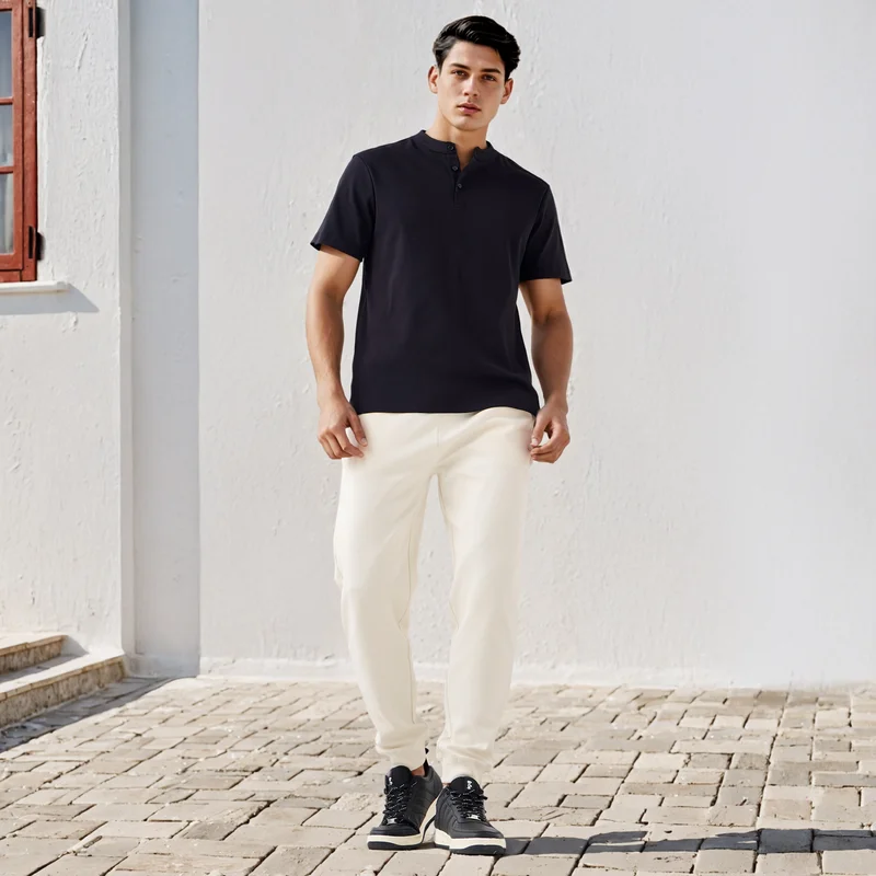 Splash FAV Regular Fit Henley Neck T-shirt