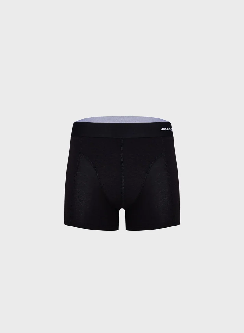 JACK & JONES jacbasic bamboo 3 pack logo trunks