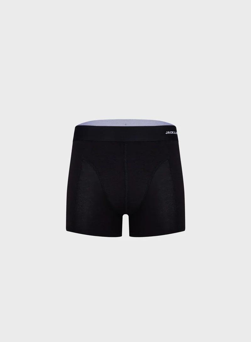 JACK & JONES jacbasic bamboo 3 pack logo trunks
