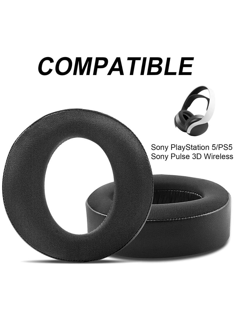 Generic - Cooling-Gel Earpads Cushions Replacement for Sony Playstation 5 Pulse PS5 3D Wireless Headset, Ear Pads Cushions with Noise Isolation Foam Black 1-Pair - Image 1