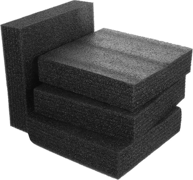 4pcs Black Pearl Foam Boards 200x197x53mm Professional Packing Inserts Foam Liners Cushioning Pads for Shipping and Craft Protection - Image 1