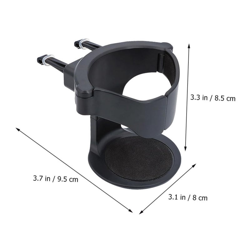 Black Car Vent Cup Holder Beverage Bottle Organizer Compatible with Most Vehicles - Image 3